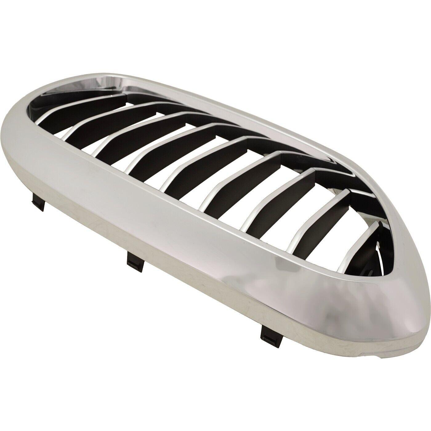 2017-2019 Bmw 5 Series Grille Passenger Side , BM1200295. Side view of the replacement part.