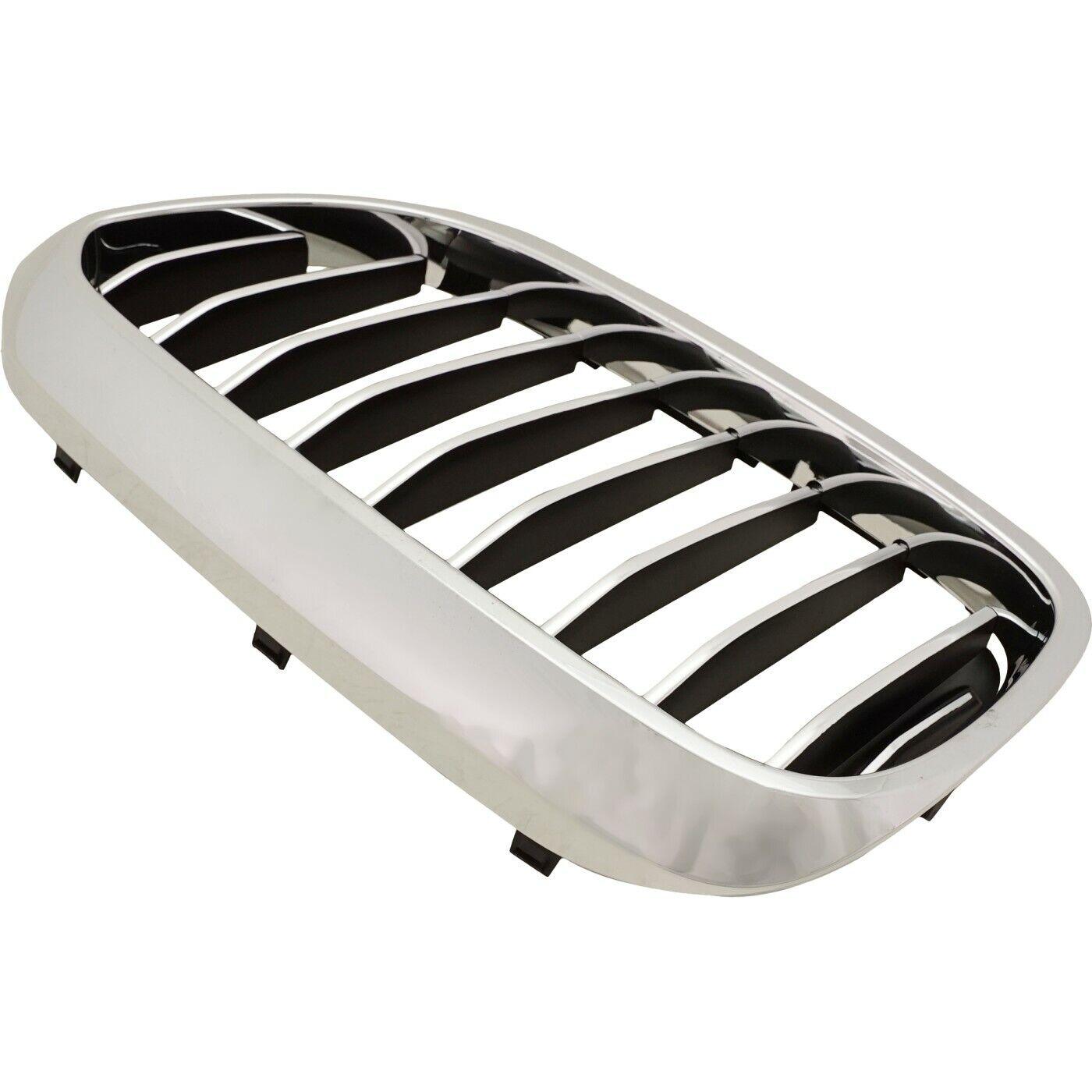 2017-2019 Bmw 5 Series Grille Driver Side Chrome , BM1200298. Durable and impact-resistant.