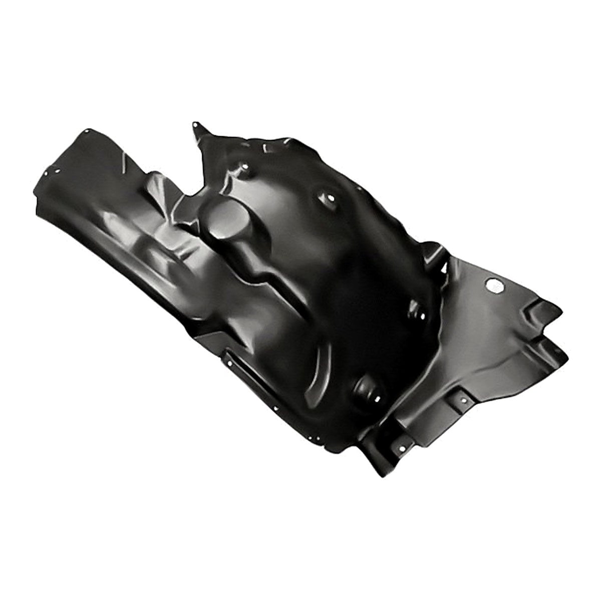 2011-2016 Bmw 5 Series Front Driver Side Fender Liner, bm1248124. Front view.