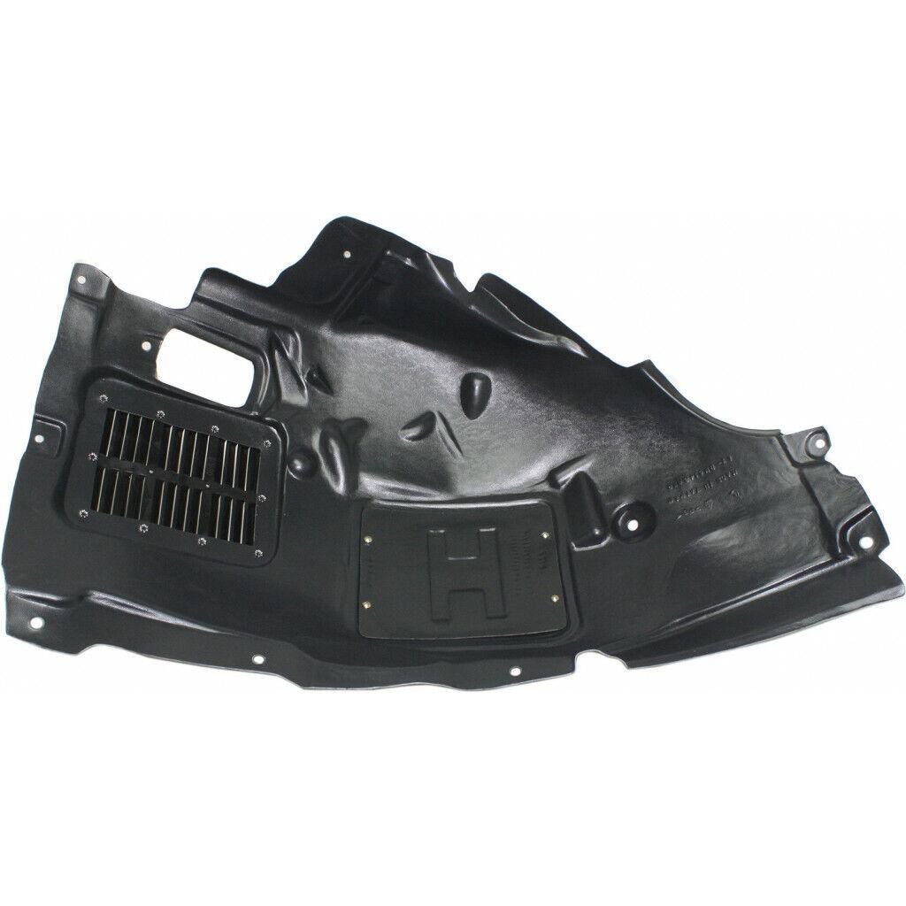 2013-2015 Bmw 3 Series Sedan Fender Liner Passenger Side , BM1249130. Side view of the replacement part.