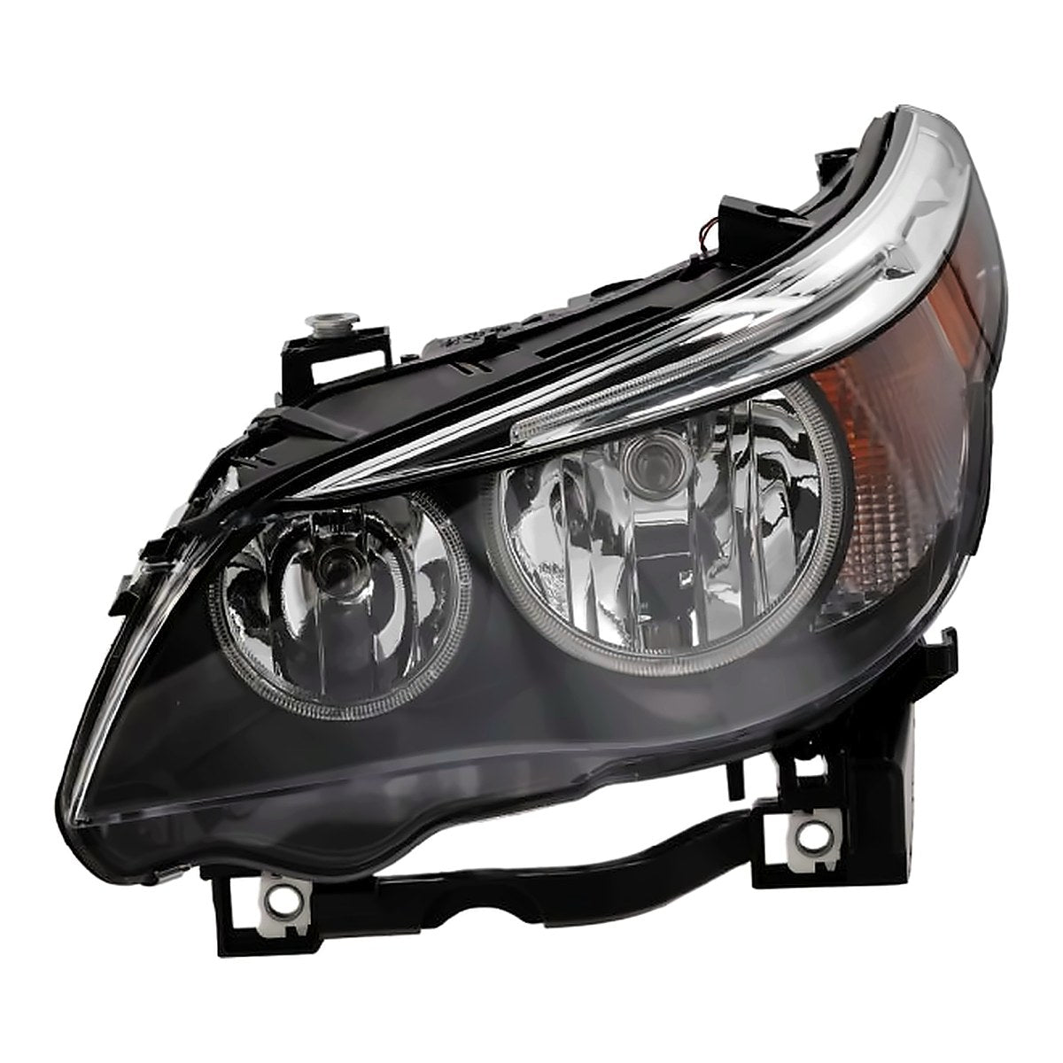 2004-2007 Bmw 5 Series Driver Side Head Lamp, bm2502134. Front view.