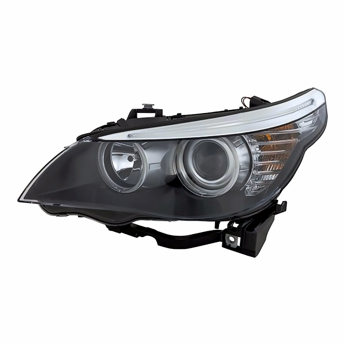 2008-2010 Bmw 5 Series Driver Side Head Lamp, bm2502142. Front view.