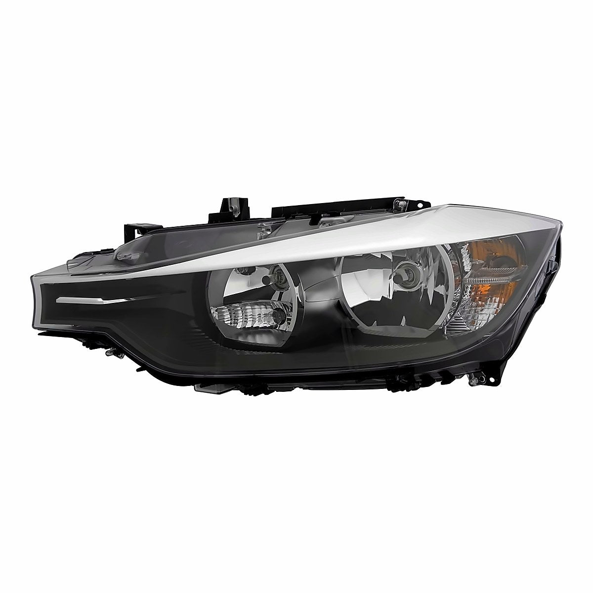 2012-2015 Bmw 3 Series Sedan Driver Side Head Lamp, bm2502169. Front view.