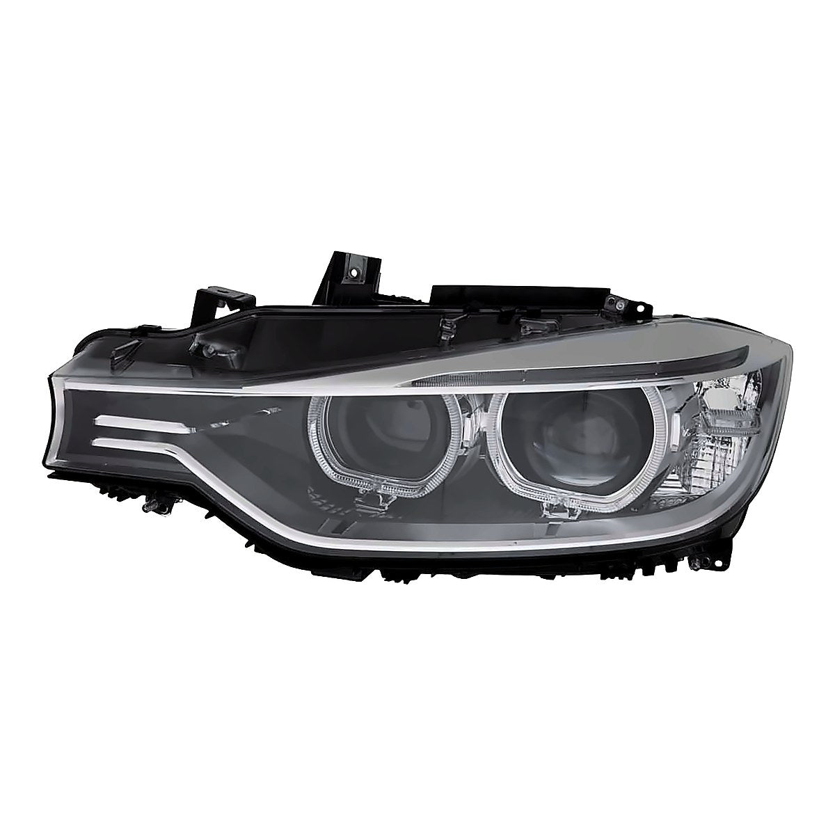 2012-2015 Bmw 3 Series Sedan Driver Side Head Lamp, bm2502181. Front view.