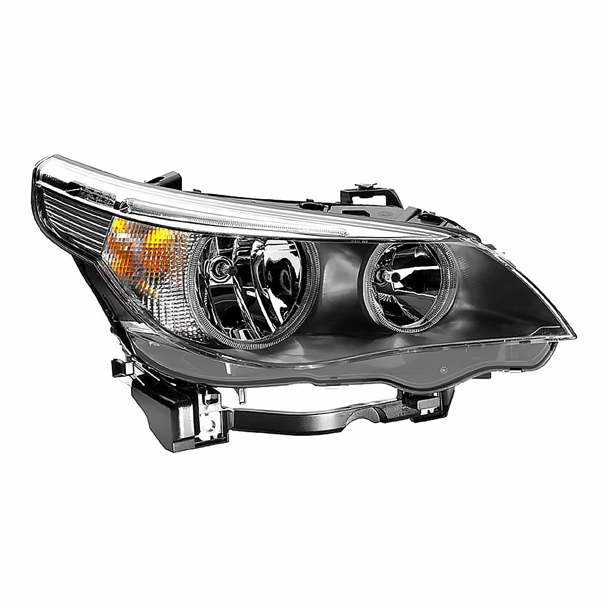2004-2007 Bmw 5 Series Passenger Side Head Lamp, bm2503133. Front view.