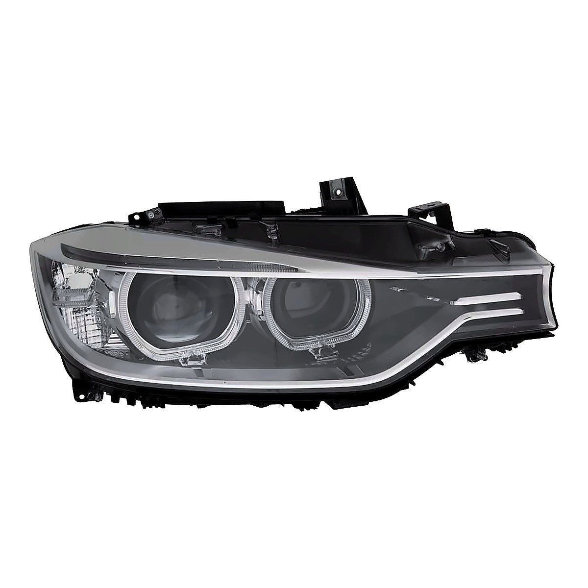 2012-2015 Bmw 3 Series Sedan Passenger Side Head Lamp, bm2503181. Front view.