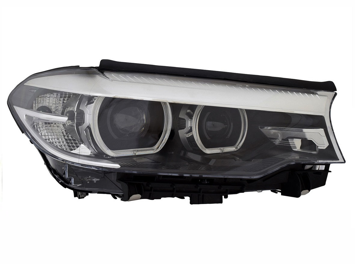 2017-2020 Bmw 5 Series Head Lamp Passenger Side Led Without Icon Adaptive/Logo , BM2519179. Durable and impact-resistant.