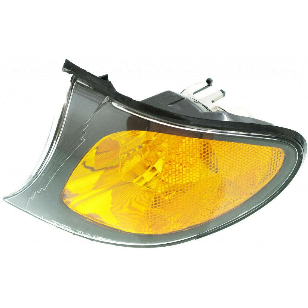 2002-2005 Bmw 3 Series Sedan Side Marker Lamp Driver Side Amber Lens Black Bezel , BM2520109. Installed view for reference.