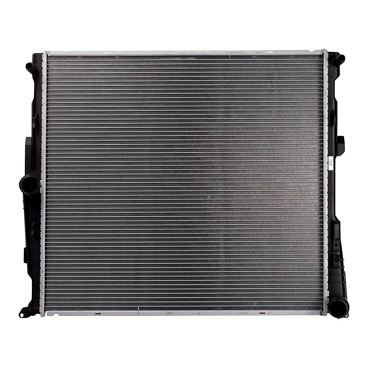 2011-2012 Bmw X3 Radiator 13371, bm3010177. Front view.