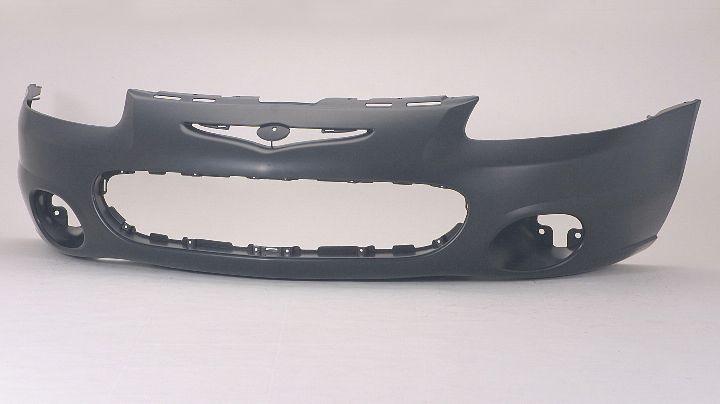 2001-2003 Chrysler Sebring Convertible Front Bumper Primed With Fog Lamp Hole , CH1000317. Installed view for reference.