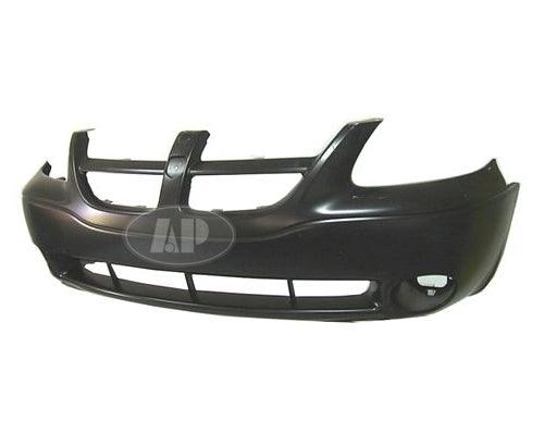 2001-2004 Dodge Caravan Front Bumper Primed Se With Fog Lamp Hole , CH1000328. OEM-quality exterior component.