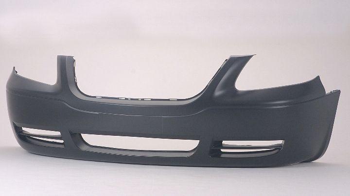 2005-2007 Chrysler TOWN COUNTRY Front Bumper Primed Swb , CH1000432. Angle view for visual reference.