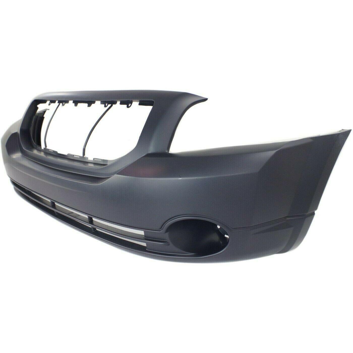 2008-2012 Dodge Caliber Front Bumper Primed With Fog Lamp Hole , CH1000870. OEM-quality exterior component.