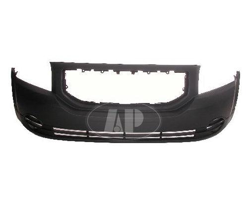 2007-2012 Dodge Caliber Front Bumper Primed Without Fog Lamp Hole , CH1000871. OEM-style replacement.