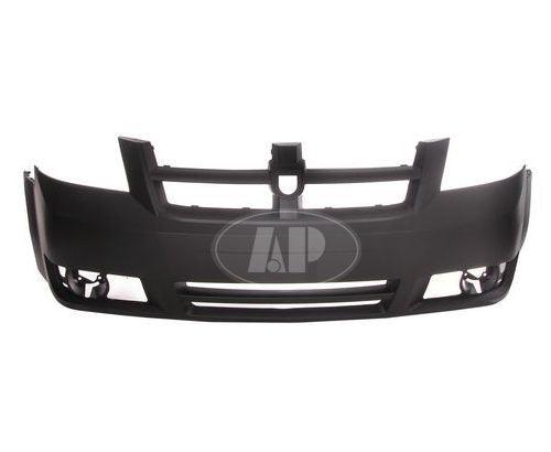 2008-2010 Dodge Caravan Front Bumper Primed Se Model , CH1000924. Installed view for reference.