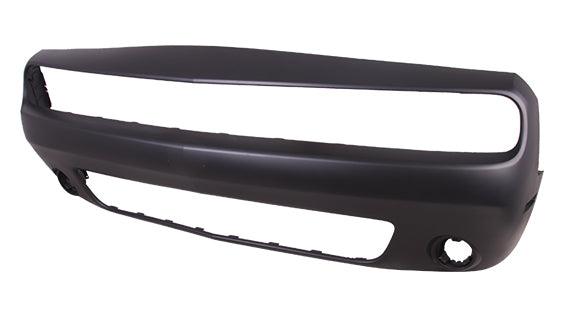 2015-2023 Dodge Challenger Front Bumper Primed With Round Fogs Without Wide Body , CH1000A20. OEM-style replacement.