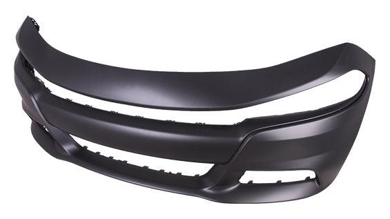 2015-2023 Dodge Charger Front Bumper Primed Without Hood Scoop Model , CH1000A24. High-strength and long-lasting.