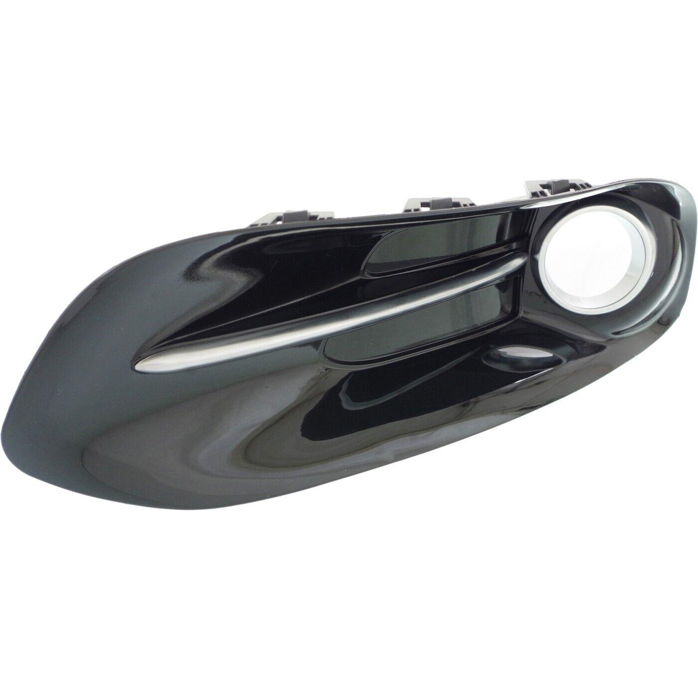 2013-2016 Dodge Dart Fog Lamp Bezel Front Driver Side Chrome , CH1038140. Side view of the replacement part.