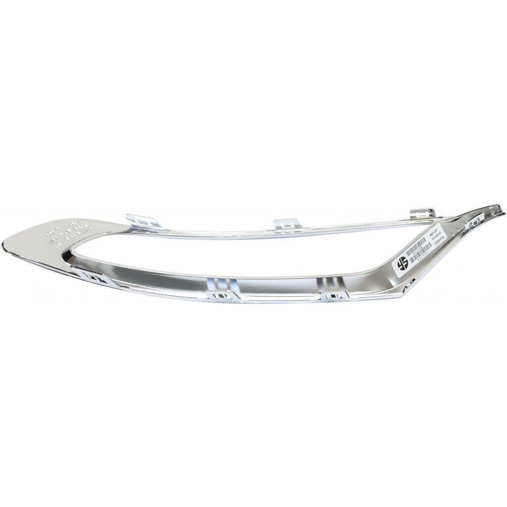 2015-2023 Chrysler 300 Fog Lamp Trim Front Driver Side Chrome Sdn , CH1038165. Side view of the replacement part.