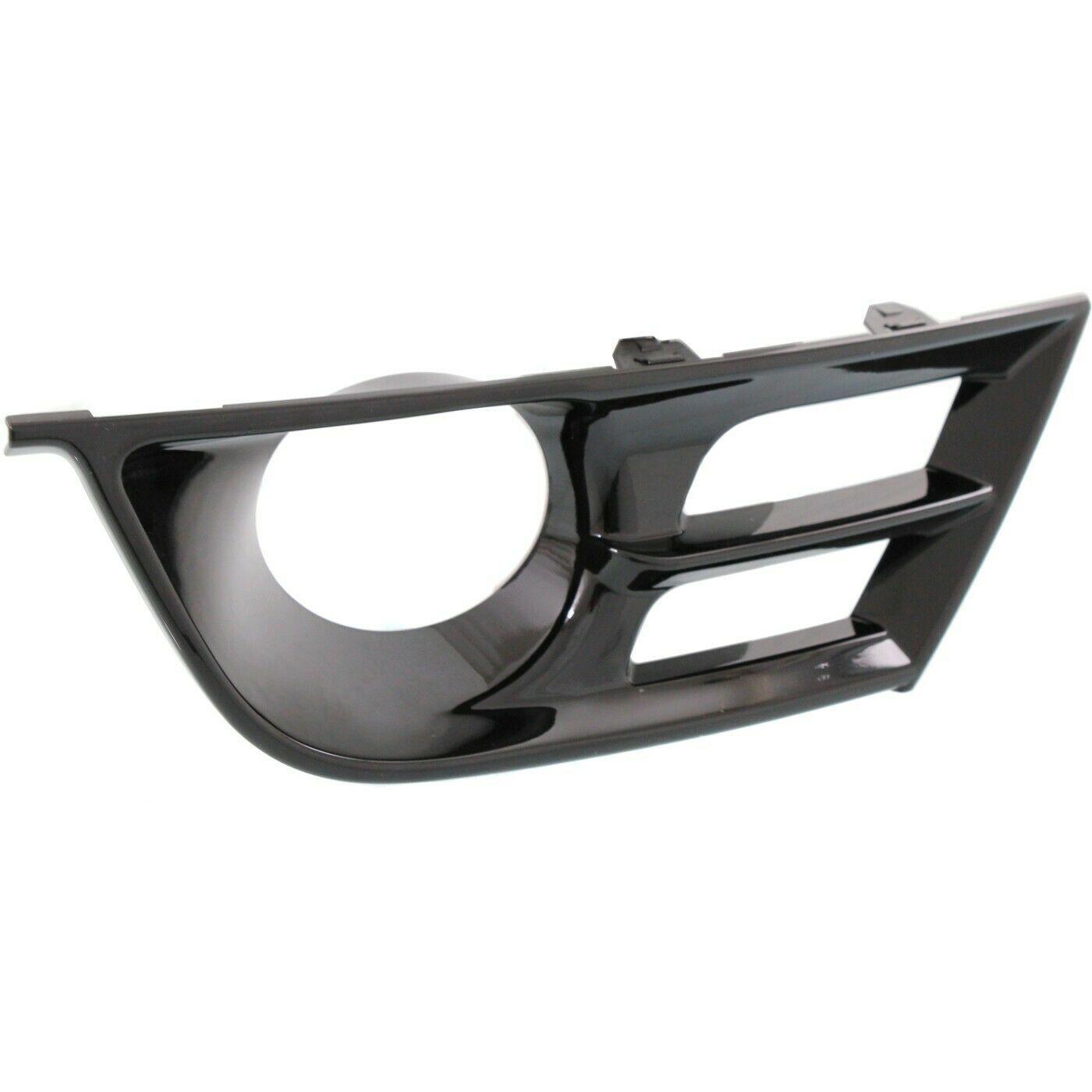 2015-2017 Chrysler 200 Sedan Grille Lower Passenger Side With Adaptive Cruise Glossy Black , CH1039179. Designed for OEM alignment.