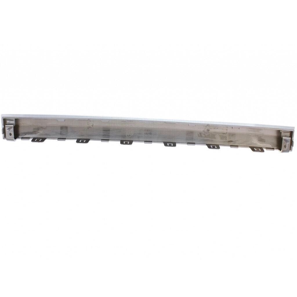 2014-2016 Jeep Grand Cherokee Bumper Moulding Front Center Chrome , CH1044111. Exact fit for vehicle restoration.