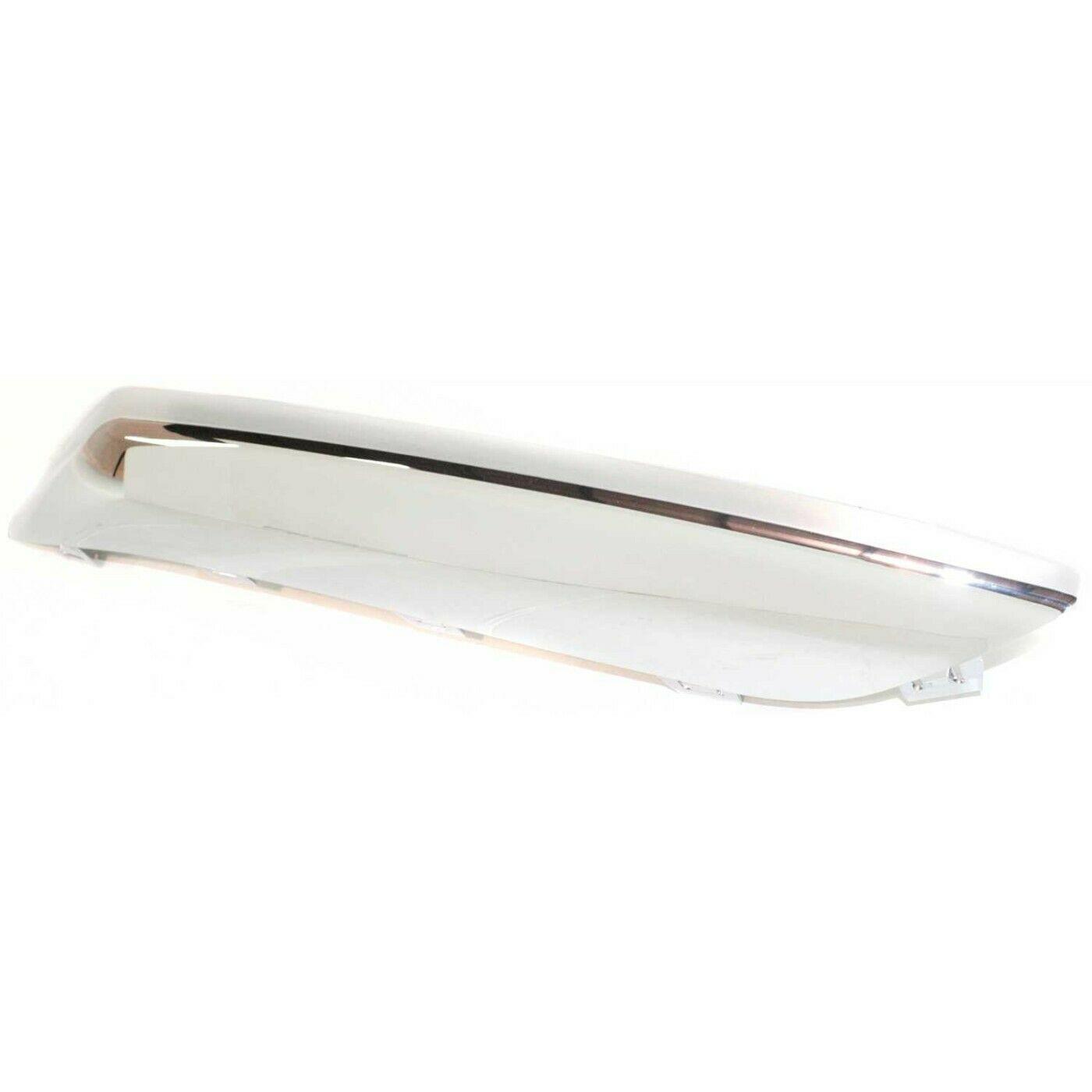 2004-2006 Chrysler Pacifica Bumper Moulding Front Driver Side Upper Chrome Plastic , CH1046101. Angle view for visual reference.