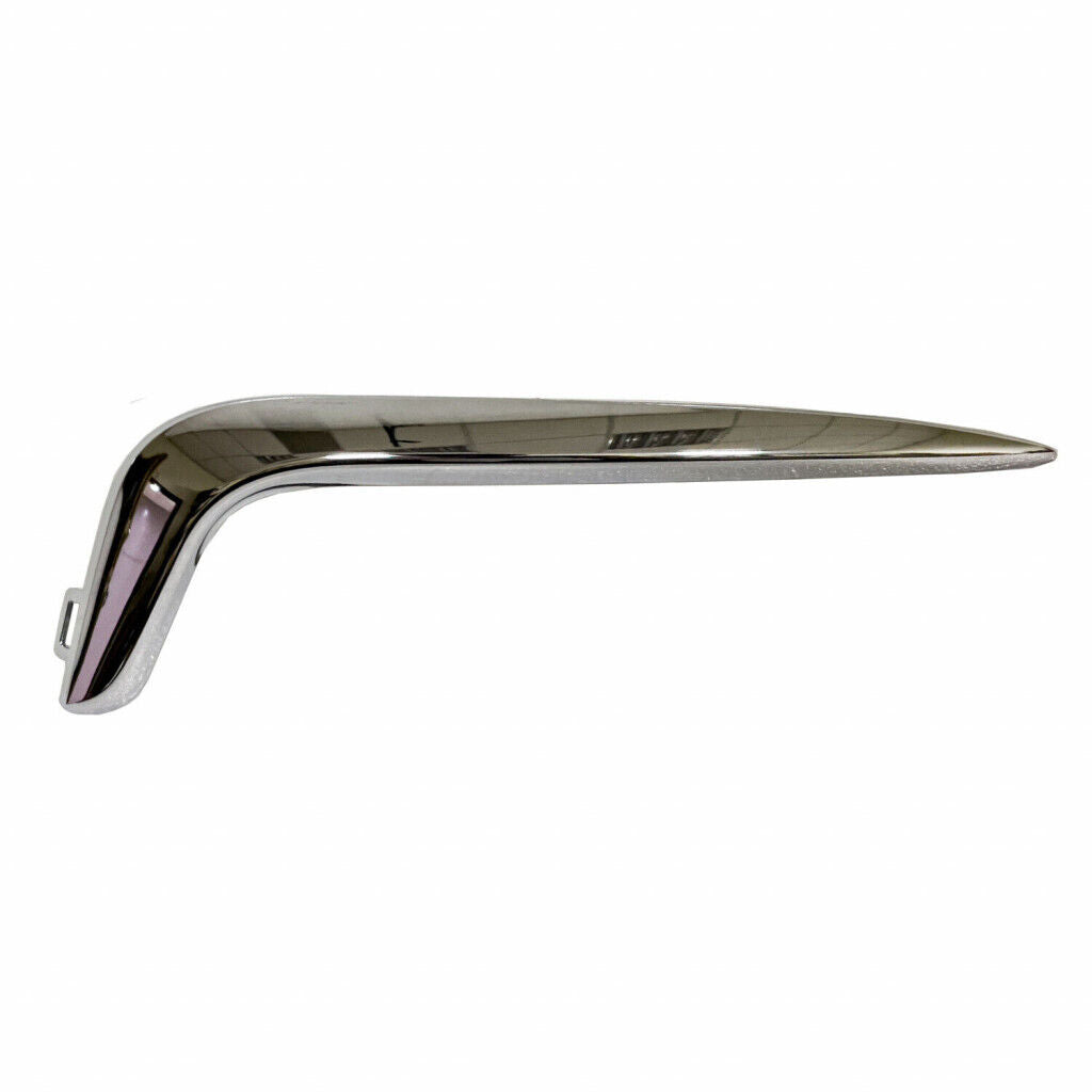 2021-2023 Chrysler Pacifica Hybrid Fog Lamp Trim Front Passenger Side Chrome , CH1047125. Side view of the replacement part.