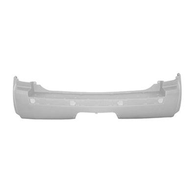 2005-2010 Jeep Grand Cherokee Rear Bumper Primed With Tow Hook Hole , CH1100400. OEM-style replacement.