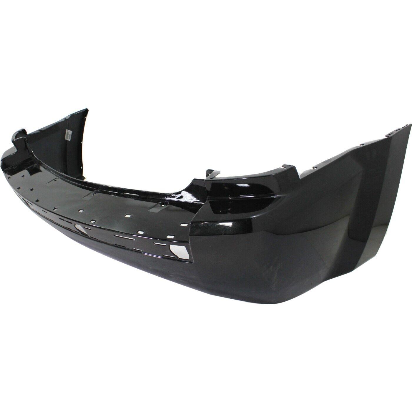 2005-2010 Jeep Grand Cherokee Rear Bumper Primed With Moulding With Sensor Hole , CH1100401. Side view of the replacement part.
