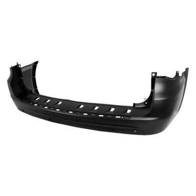 2011-2016 Chrysler TOWN COUNTRY Rear Bumper Primed With Sensor Hole , CH1100957. Exact fit for vehicle restoration.