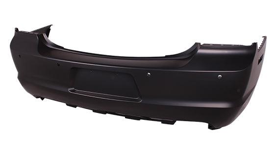 2011-2014 Dodge Charger Rear Bumper Primed With Sensor Hole , CH1100963. Durable and impact-resistant.