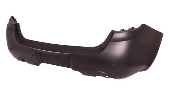 2013-2016 Dodge Dart Rear Bumper Primed With Sensor Hole , CH1100976. Angle view for visual reference.