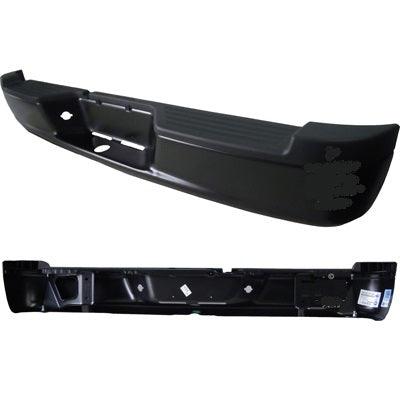 2011 Ram Dakota Rear Bumper Black Assy , CH1103114. Angle view for visual reference.