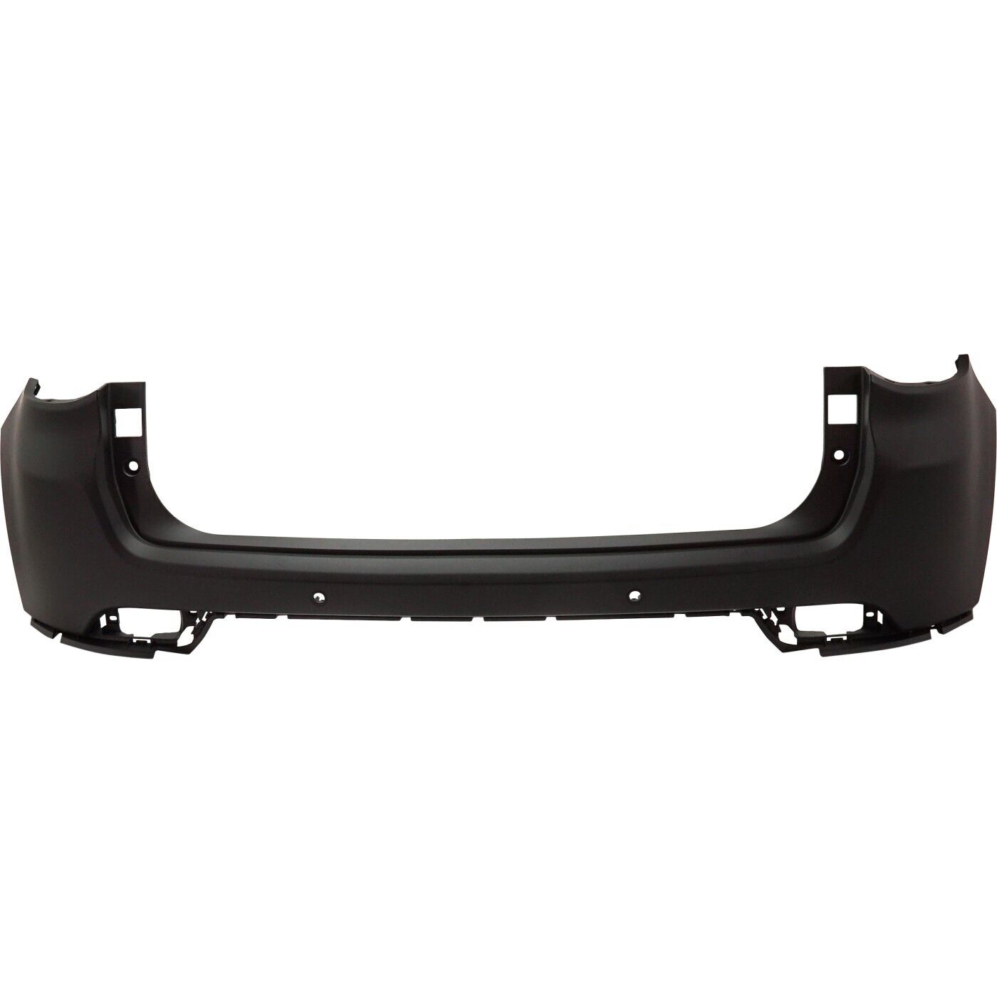 2017-2020 Jeep Compass Rear Upper Bumper , CH1114106. Side view of the replacement part.