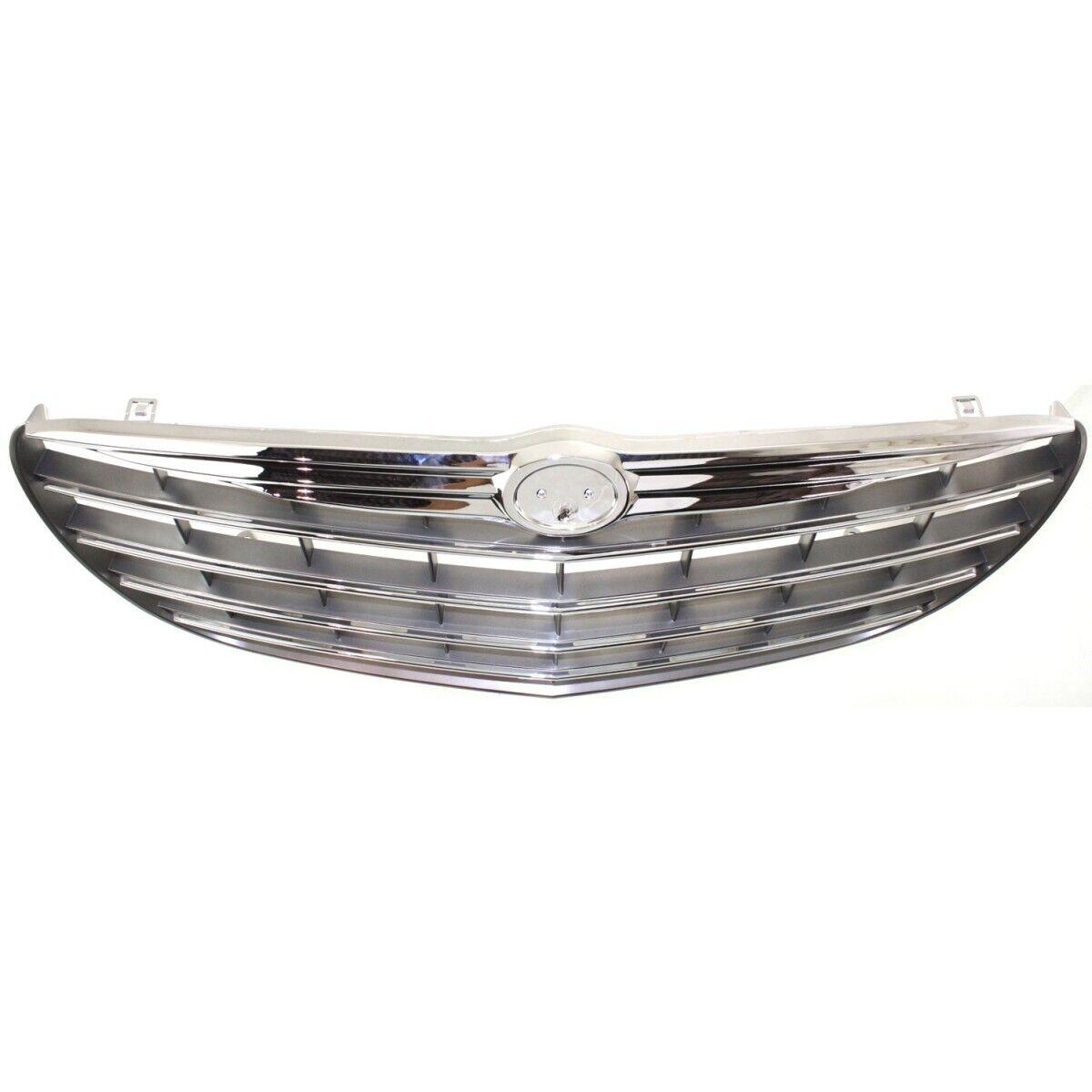 2004-2006 Chrysler Sebring Sedan Grille Chrome/Black , CH1200286. OEM-quality exterior component.
