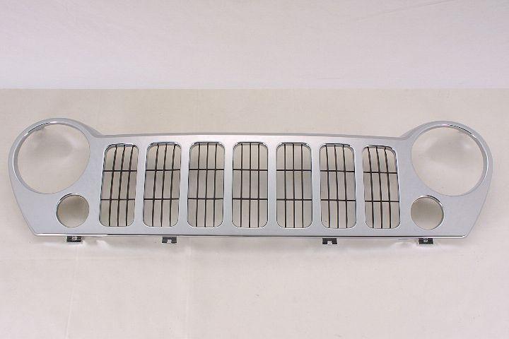 2005-2007 Jeep Liberty Grille Chrome With Fog , CH1200289. Direct fit for easy installation.