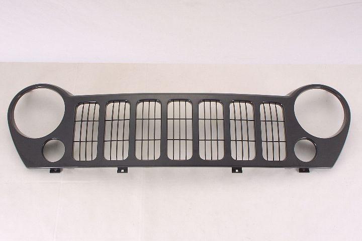 2005-2007 Jeep Liberty Grille Black Sport With Fog , CH1200291. Durable and impact-resistant.