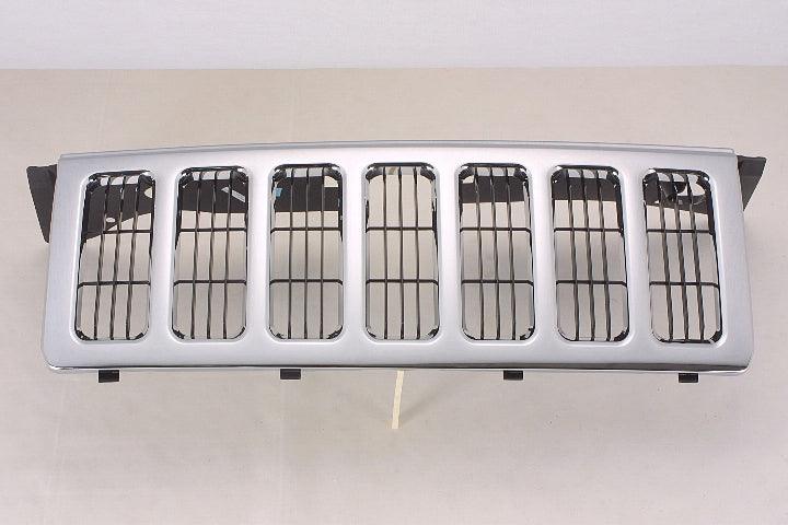2006-2010 Jeep Commander Grille Matt-Black With Chrome Mldg , CH1200303. Exact fit for vehicle restoration.