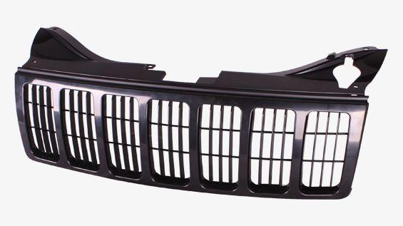 2005-2007 Jeep Grand Cherokee Grille Black , CH1200306. Exact fit for vehicle restoration.