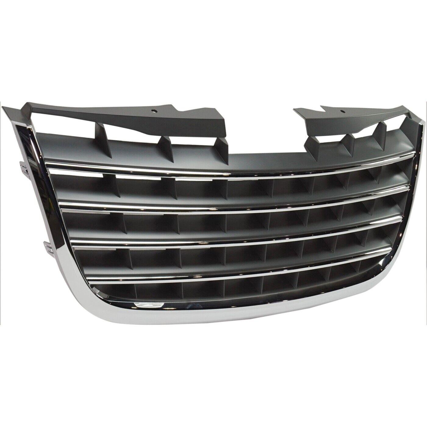 2008-2010 Chrysler TOWN COUNTRY Grille Chrome/Dark Gray Touring/Ltd , CH1200309. Designed for OEM alignment.