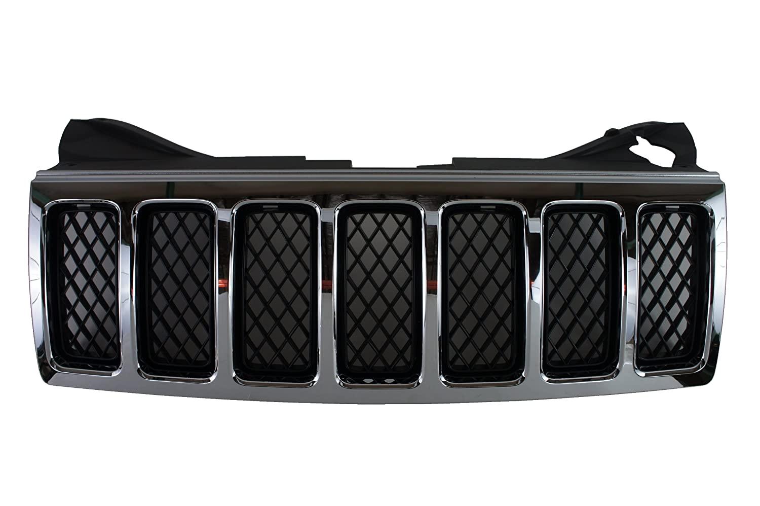 2008-2009 Jeep Grand Cherokee Grille , CH1200314. Installed view for reference.