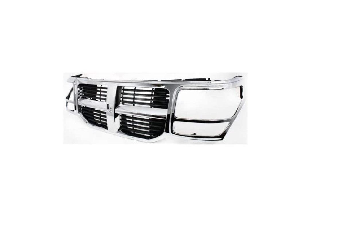 2007-2011 Dodge Nitro Grille Black With Chrome Frame , CH1200320. Side view of the replacement part.