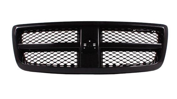 2009-2010 Dodge Ram 1500 Grille Matte-Black With Painted-Black Frame , CH1200327. Made with quality materials.