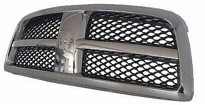 2009-2010 Dodge Ram 1500 Grille Chrome Frame With Black Honeycomb Insert , CH1200347. Exact fit for vehicle restoration.