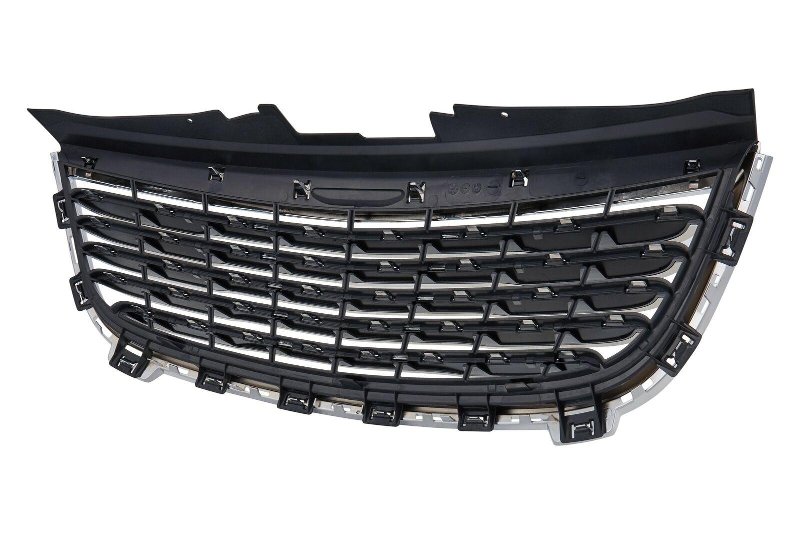 2011-2016 Chrysler TOWN COUNTRY Grille Matte-Black With Chrome Frame , CH1200350. OEM-style replacement.