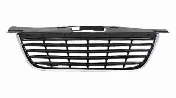 2011-2014 Chrysler 200 Sedan Grille Chrome Frame With Black Slats , CH1200352. Perfect fit and finish.