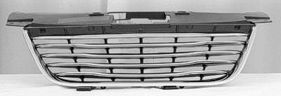 2011-2014 Chrysler 200 Sedan Grille Chrome Frame With Chrome Faced Slats , CH1200353. Professional-grade auto body part.