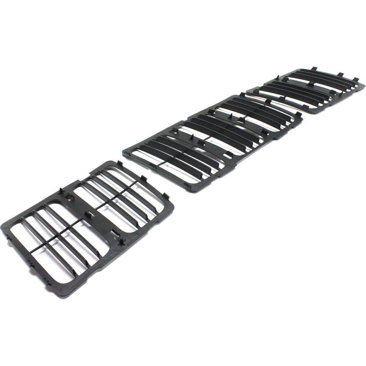 2014-2016 Jeep Grand Cherokee Grille Matte-Black Louvered Style Laredo/Ltd , CH1200369. Lightweight yet durable construction.