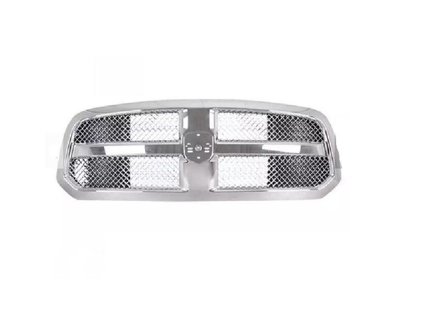 2019-2022 Ram Pickup-1500 Classic Grille Chrome Frame With Chrome Wave Mesh , CH1200409. Designed for OEM alignment.