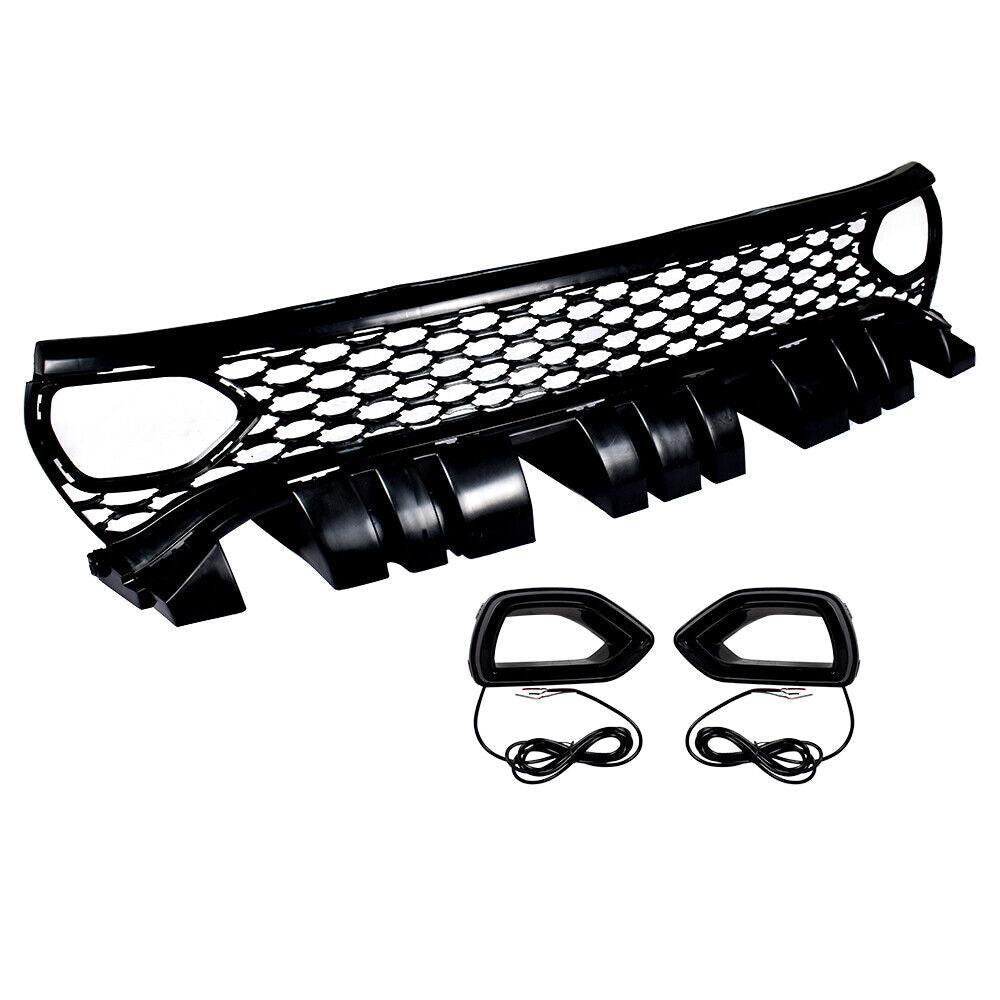 2019-2023 Dodge Charger Grille Front Textured Black With Driver Side/Passenger Side Air Vent Insert , CH1200411. Factory-style replacement part.